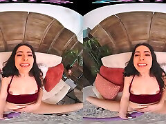 Sexy Latina rides her male sex doll in virtual reality