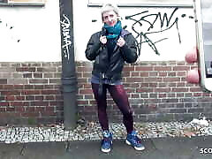 tedesco scout-anoressica punk teen luna pickup per pov casting cazzo
