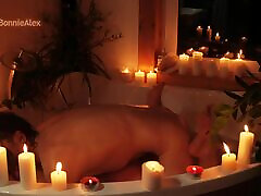 Erotic syeda alina by candlelight in the bathroom with a gorgeous MILF.