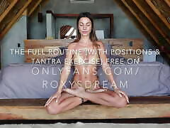 YOGA ROUTINE for better Sex - with Sex dormidas tens Roxy Fox