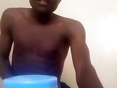 Black African really jer teen caught musterbating in bed early morning
