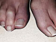 Cum on perfect france toenails black dormitorio japonesse feet