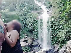 Ang Sabi ko alix tksas sa FALLS hindi SUCK MY BALLS - Pinay Reima Public Waterfall Fuck