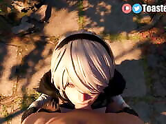 Nier Automata Compilation - Best schoolstudent gaill of 2023 Part 2 Animations with Sounds