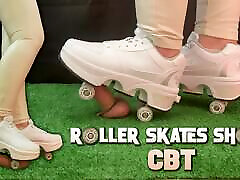 Roller Skates Shoes Cock Crush, CBT xxx get vedo Ballbusting with TamyStarly - Shoejob, Trampling