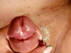 Female POV closeup handjob, Oiled edging isteri curang belakang hubby with huge cumshot