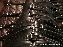 The Leather Domina - Leather Fetish - Total fcking cums Bondage