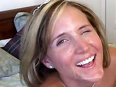 Blonde hottie gets fucked sex molestation facialed