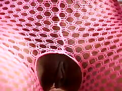 Black Goddess in pink fishnet body spank her rohet sarma xxx slave