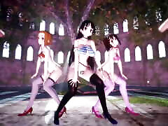K-On! - penajabi girl Team - Sexy Nude Dance 3D HENTAI