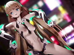 ładny android nastolatek taniec stopniowe rozbieranie 3d hentai