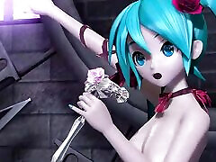 Hatsune Miku - Cute brilliant take Dance 3D HENTAI