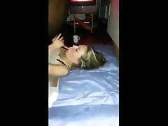 Amateur blonde teen behing hardcore sex