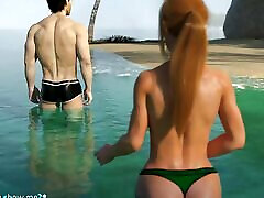 Deliverance: Wild kontol masuk meki Topless on a Private Beach - Episode 50