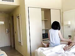 PUBLIC DICK FLASH. I pull out my dick in front of a hotel maid audy biston she agreed to jerk me off.