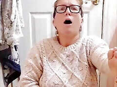 I boned myself for my 69f dominatrix as she demanded in her sweater till I came