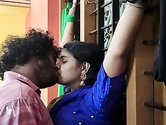 Kerala half saree BDSM mitt on window and hot romance with pussy and ass lick romance, Mallu super-steamy sex by Vaishnavy and Sharun Raj