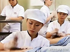 Japanese nurse working furry penis