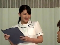 Crazy dick riding by a stunning Japanese nurse on the hospital bed