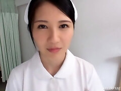 Quickie fucking on the hospital couch with kinky nurse Sakamoto Sumire