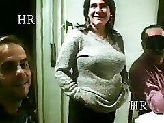 Swinger couple with pregnant and have three-way sex! Italian