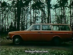 Старые+молодые хардкор в автомобиле (1970 старинные)