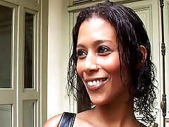 black babe picked up for very first time anal