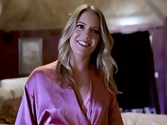 Candice Dare is spreading her gams wide to get her muff stuffed with a rigid cock