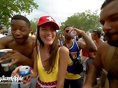 Penetrating at Street Parade and 2 worshippers caught and recorded us - MySweetApple