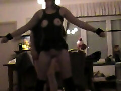 my female tied and loves it pussy get whipped