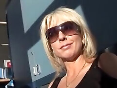 Big tit mature milf in a creampie gangbang