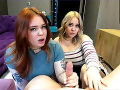 Dolls with fat asses lick guy&rsquo;s dick