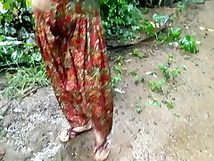 Sister Outdoor Pissing and getting Porked In the Farm Bathroom by Daddy