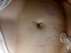 Insane busty cheating wife Milky Mari liquidate condom from a cock and get balls deep creampie in hairy pussy!