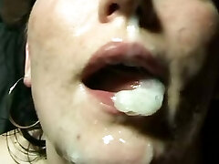 Danish BBW in jizz shot and gloryhole galore.