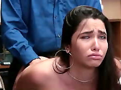 Teen Thief Karlee Grey Stripsearched and Fucked to Avoid Jail