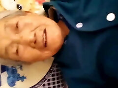 Chinese 75yo Granny Internal Cumshot
