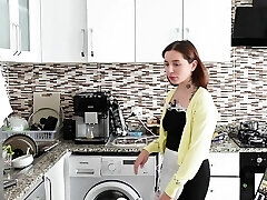 As soon as the wife left the house, he immediately Humped the Maid in the ASS!