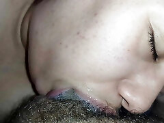 bubbling saliva on the perv's hard cock fucking my throat highly horny