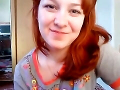 Wondrous a bit plump redhead deep-throats and jerks off my big cock