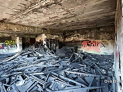 A walk through an deprived factory ended in hard fucking for a rock girl