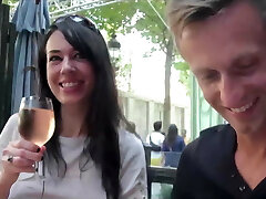 Orgy fuckfest with French milf. Hardcore anal sex. Brunette