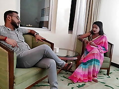 An office girl cheated by her boss and made a hardcore fucking sesh in the Bosse's motel suite