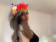 Tunisian girlfriend dancing