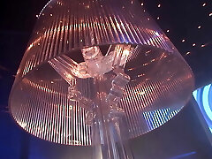 This Brunette Bitch with Humungous Fake Baps Is Getting Her Cunt Drilled by an Officer