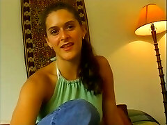 Nasty brown-haired nymph gets her ass fucked and creampied