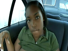 White Cream In Black Pussy Of Busty Teenie