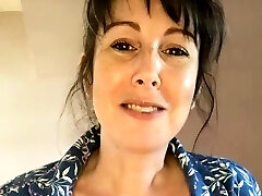 Gigantic boob brunette masturbates on webcam