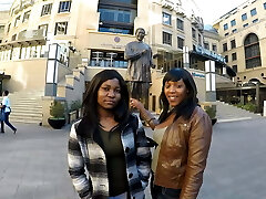 Horny Kenyan friends random lezzy hook up make their black pussies clap