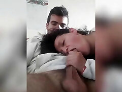 Guy gets a lesson in how a excellent blowjob is